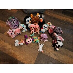 Stuffed animal, stuffie, TY Beanie Boos - KIPPER Brown Kangaroo  21 TOTAL